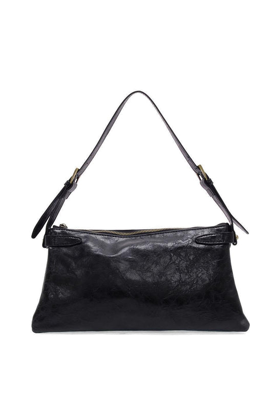 Eve Trapeze Shoulder Bag - Black