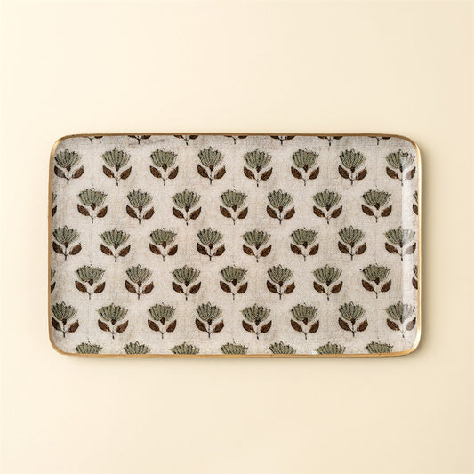 Monisha Enameled Tray Large