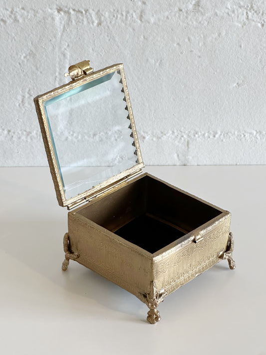Square Beveled Glass Box