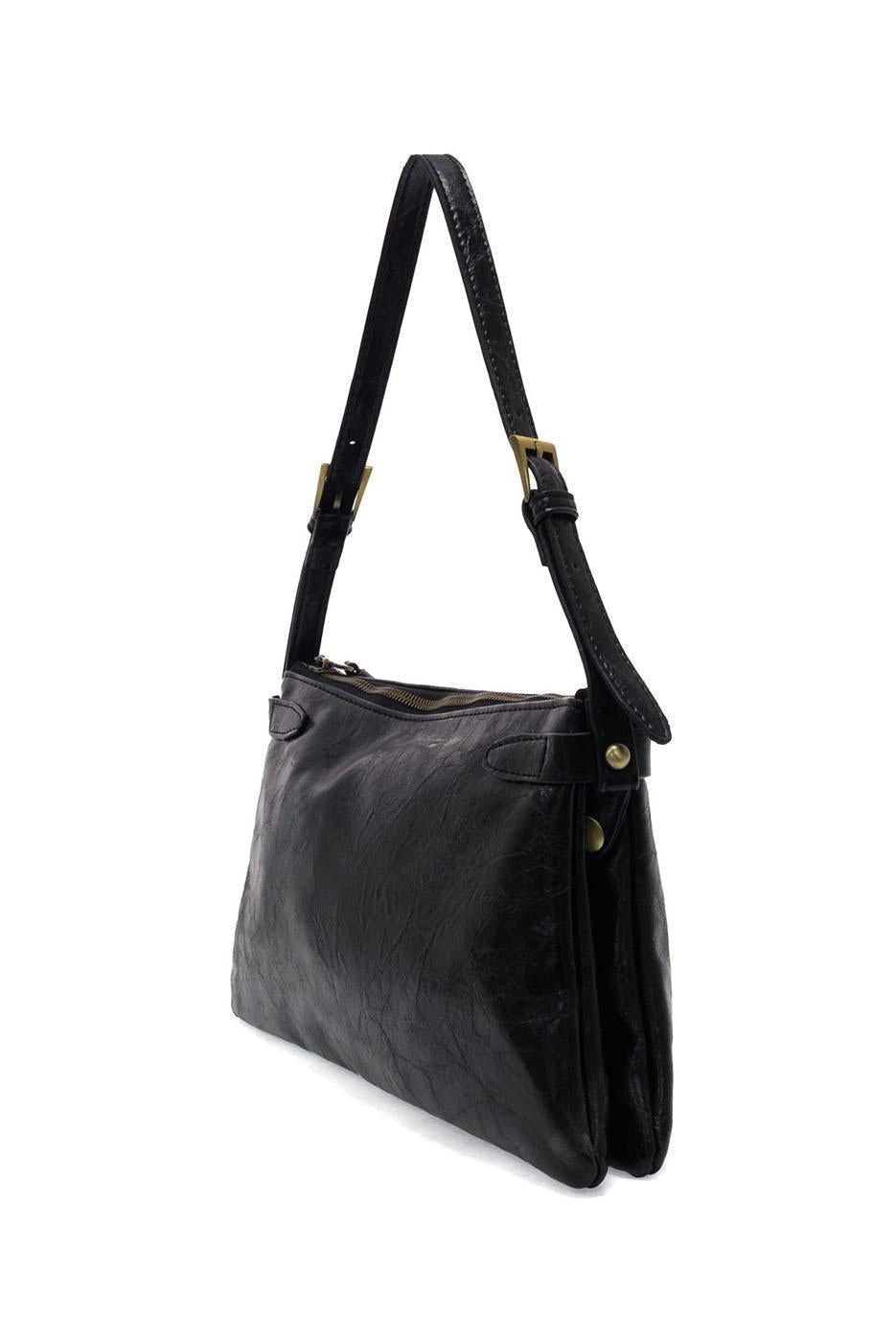 Eve Trapeze Shoulder Bag - Black