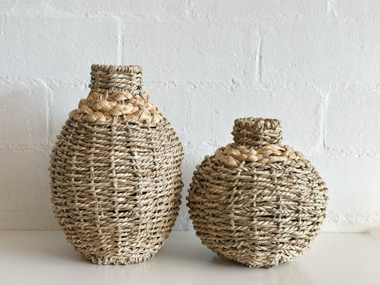 Woven Seagrass Vase