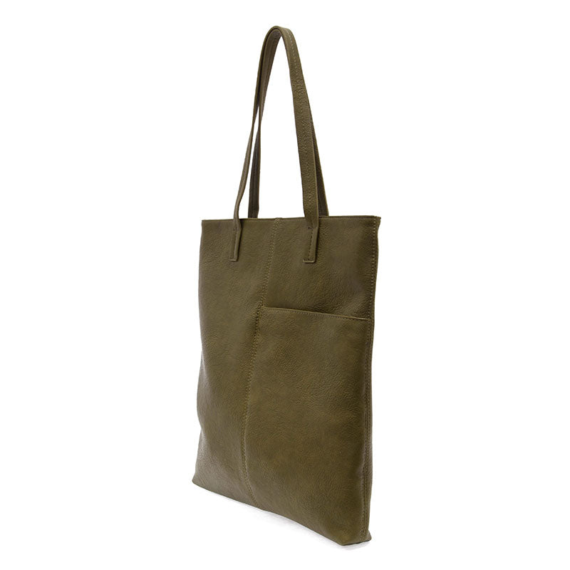 Olive Tabitha Front Slip Pocket Tote