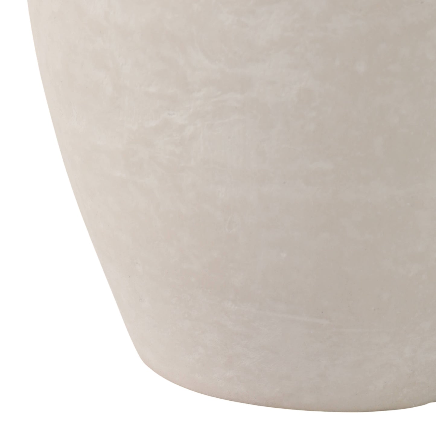 Ivory Paper Mache Solid Traditional Jug