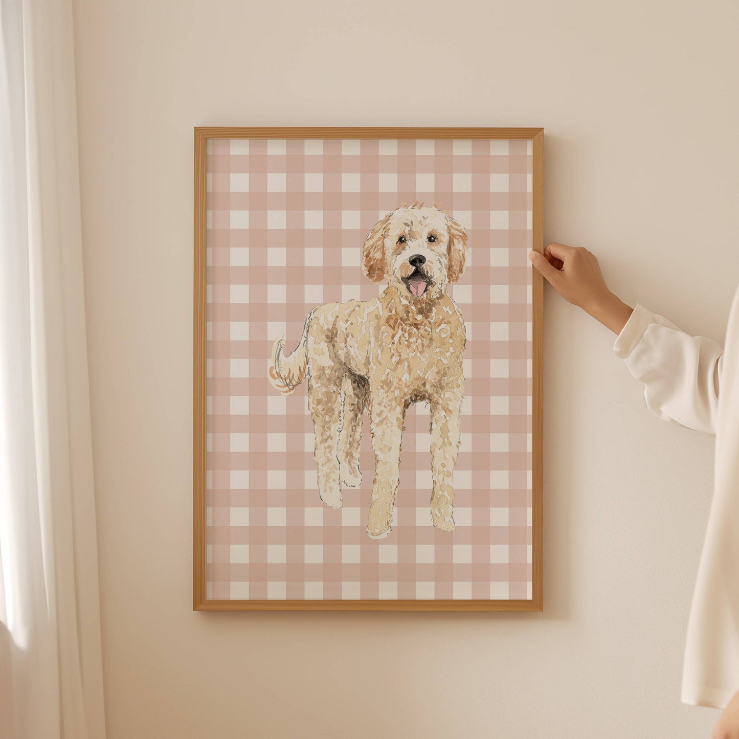 Goldendoodle Dog Art Print: 5" x 7" (vertical)