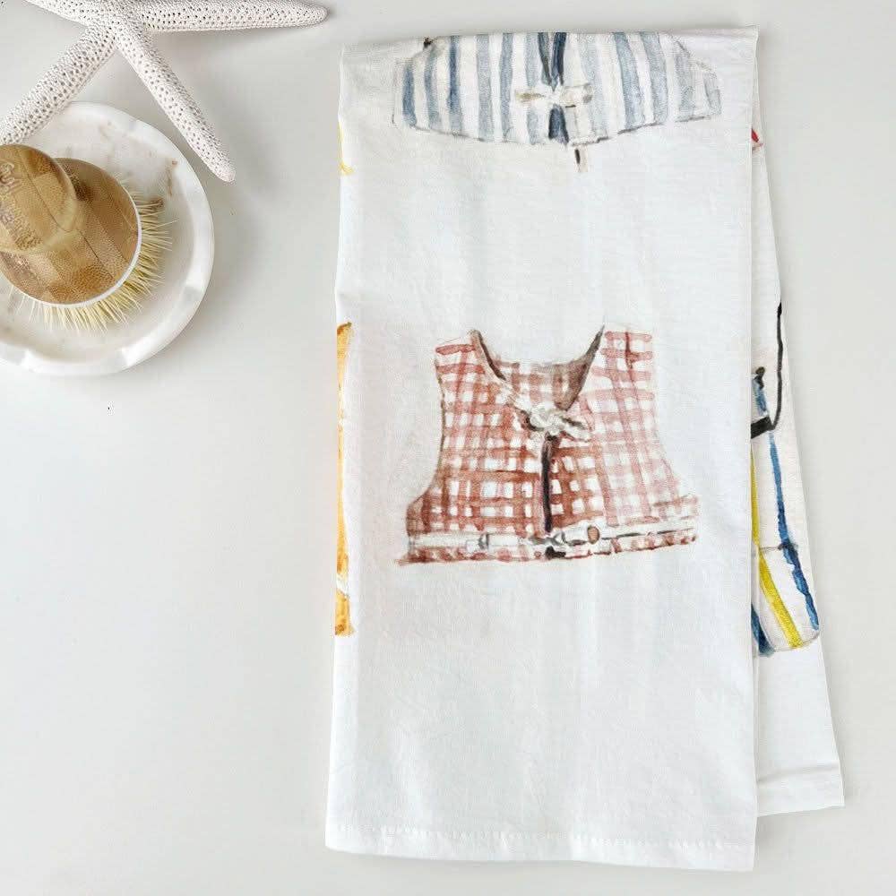 Boat coats cotton flour sack tea towel