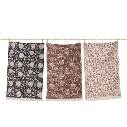 Tea Towels - Moody Block Print - Set Of 3