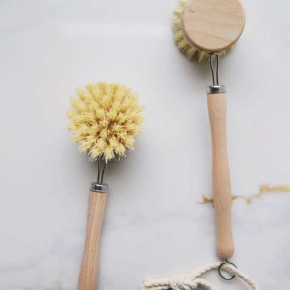 Long Handle Pot Brush: Horsehair