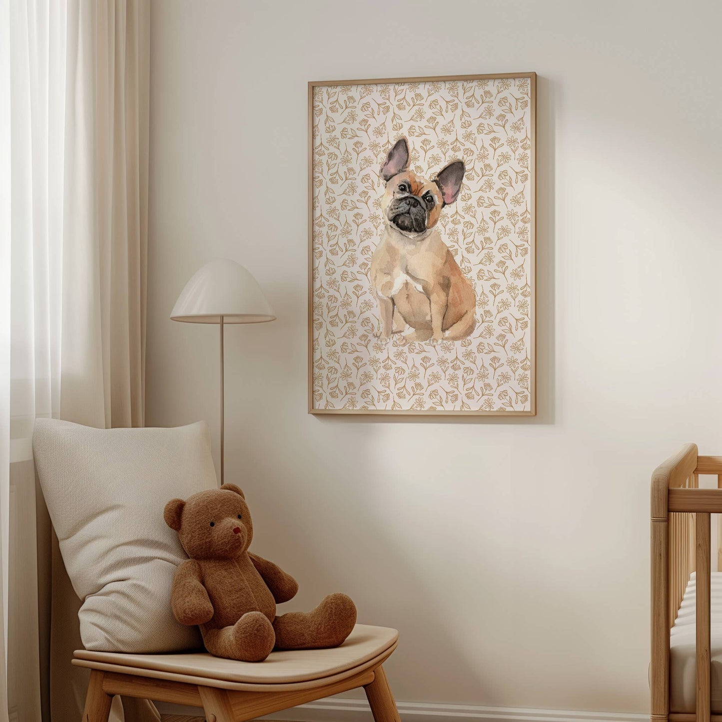 French Bulldog Art Print: 5" x 7" (vertical)