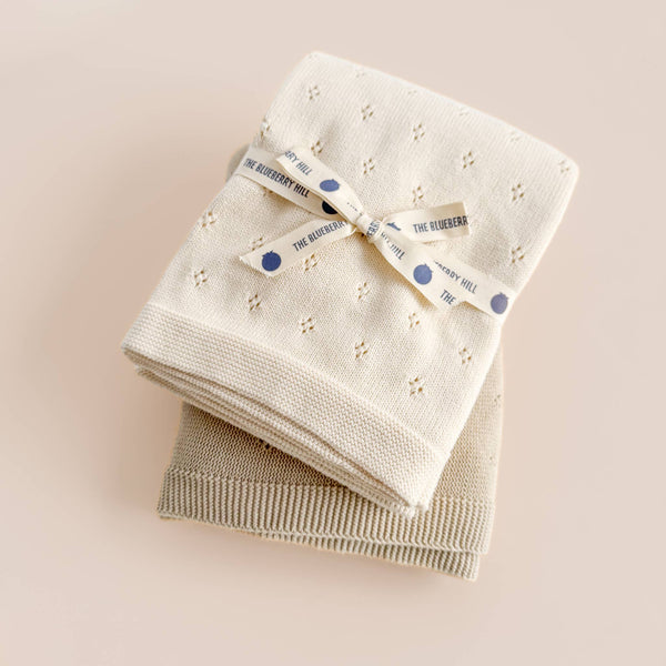 Heirloom Pique Blanket in Cream main image 1