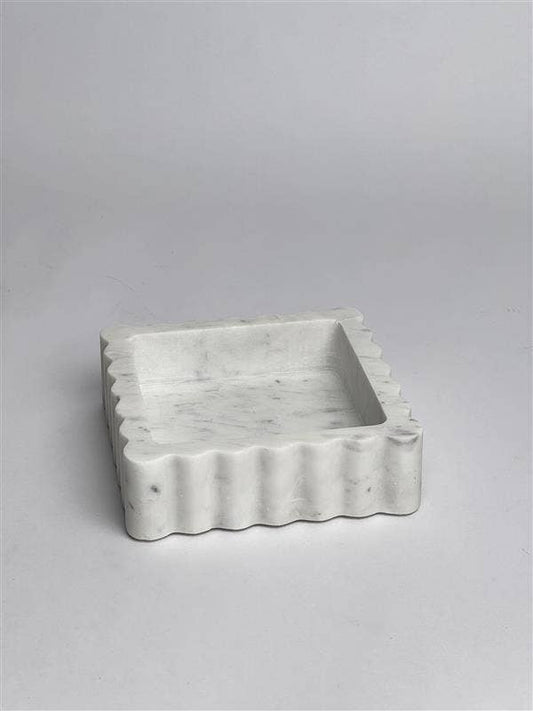White Stone Cocktail Napkin Holder