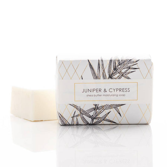 NEW Juniper & Cypress Shea Butter Soap in Goldleaf Design