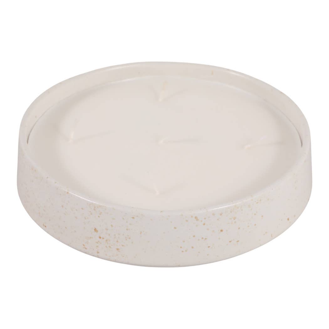 Scented Candle -  Lily Pear in Glazed Ceramic Bowl, 25 Oz