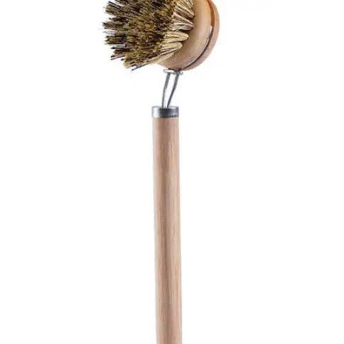 Long Handle Pot Brush: Horsehair