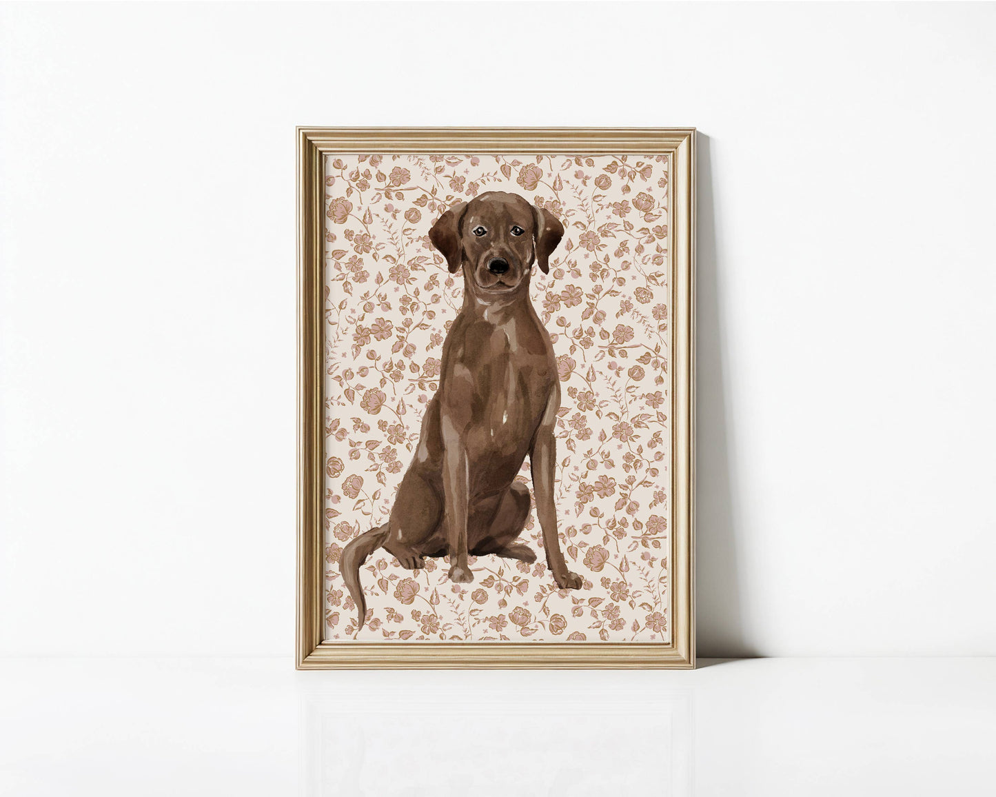 Labrador Retriever Dog Art Print: 5" x 7" (vertical)