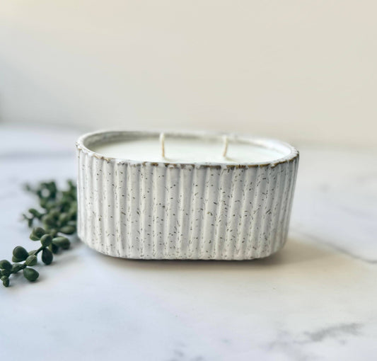 Two Wick Oblong Candle: Montana Sunrise (Citrus-Vanilla-Pineapple-Sage)