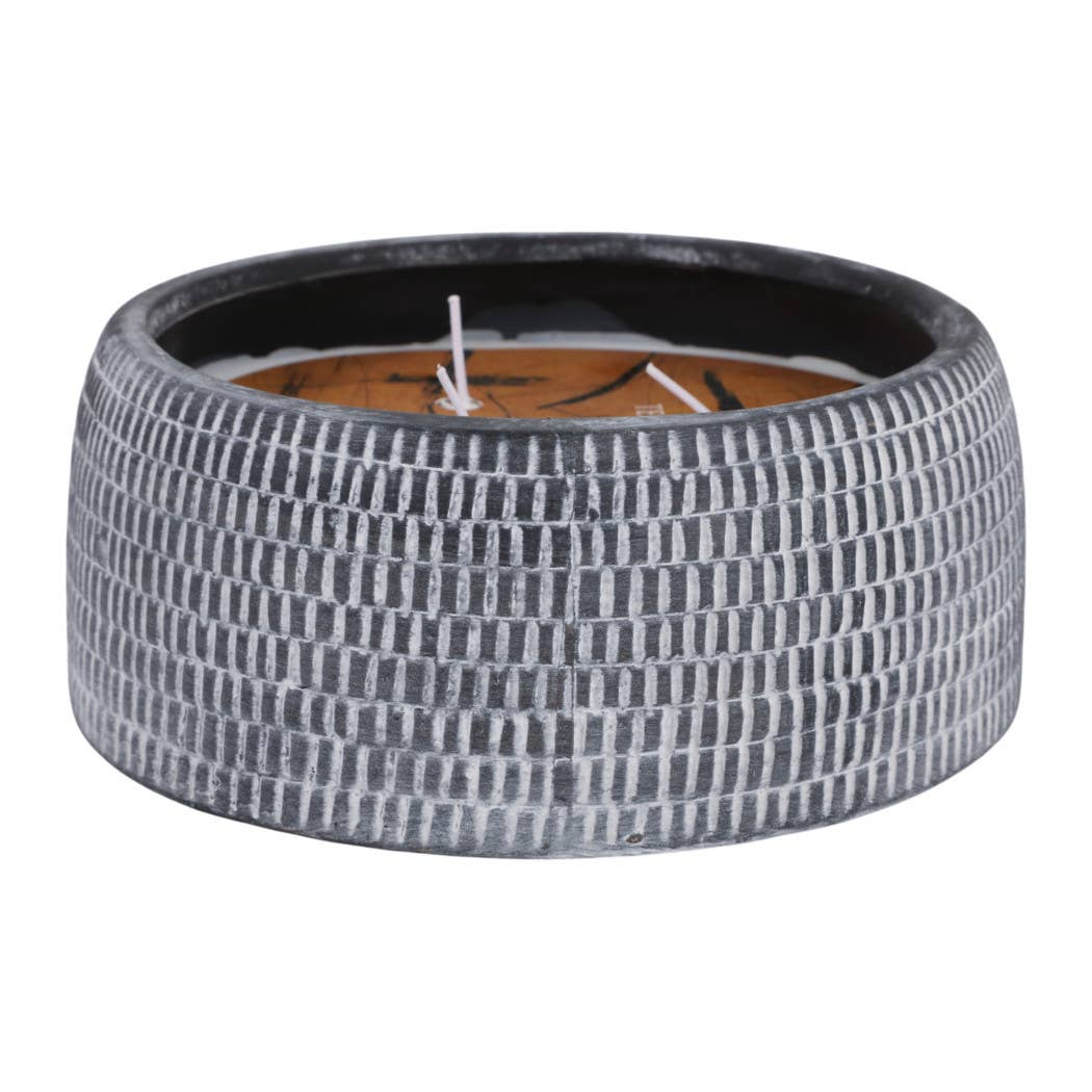 Candle - Neroli and Basil Black Ceramic Textured, 22 Oz