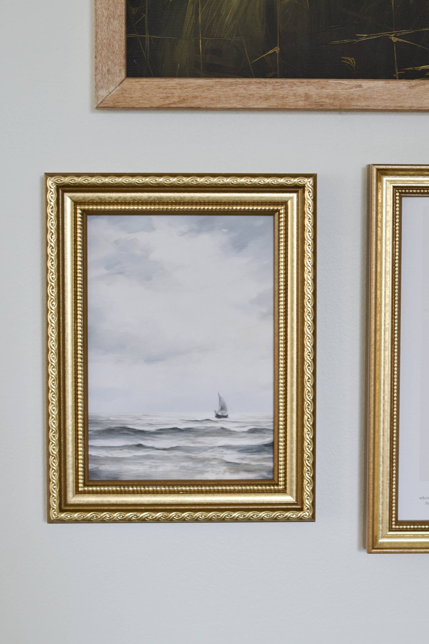 Sail Away Artwork: Gold Frame / 5x7