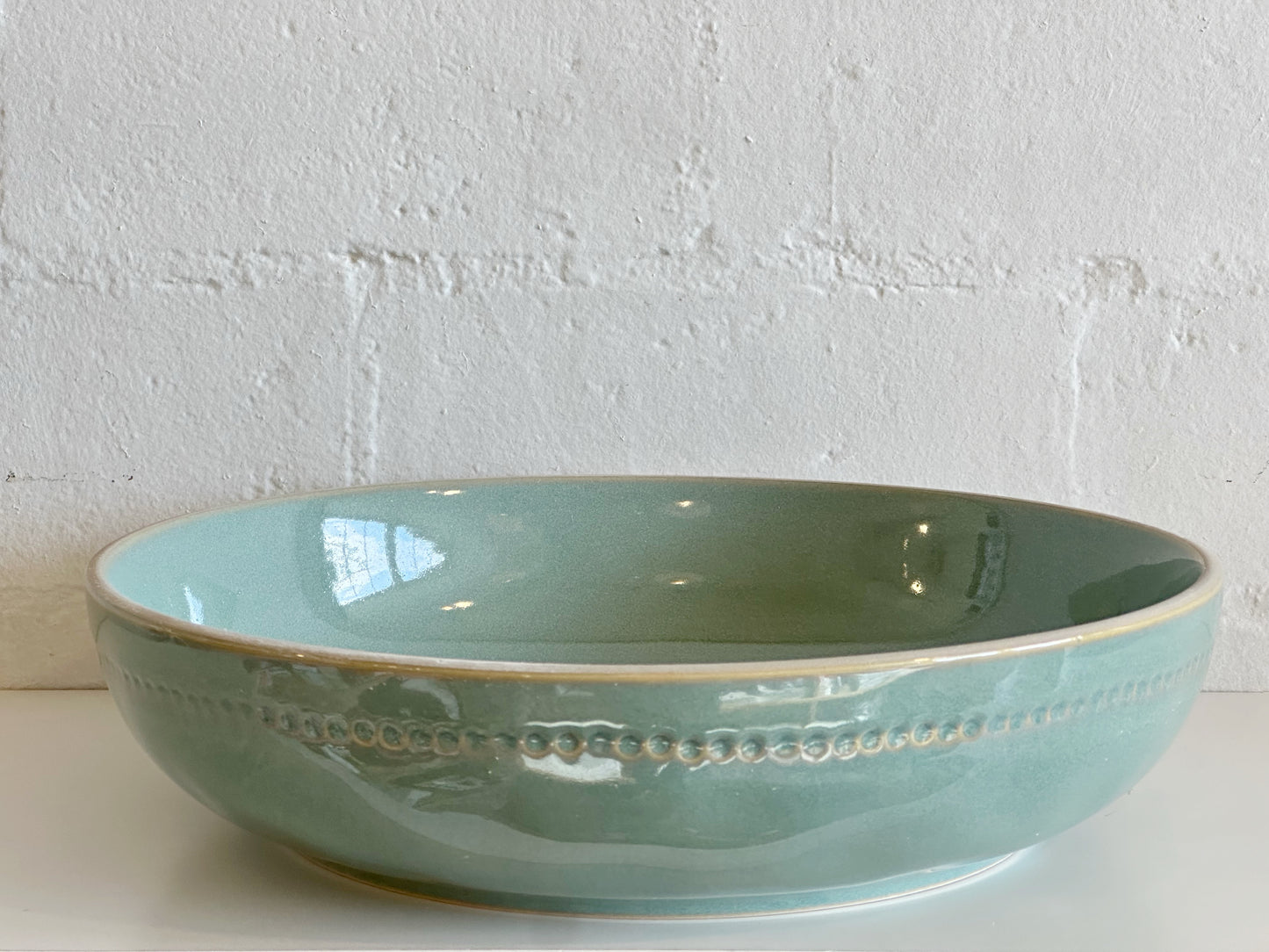 Aqua Green Stoneware Bowl