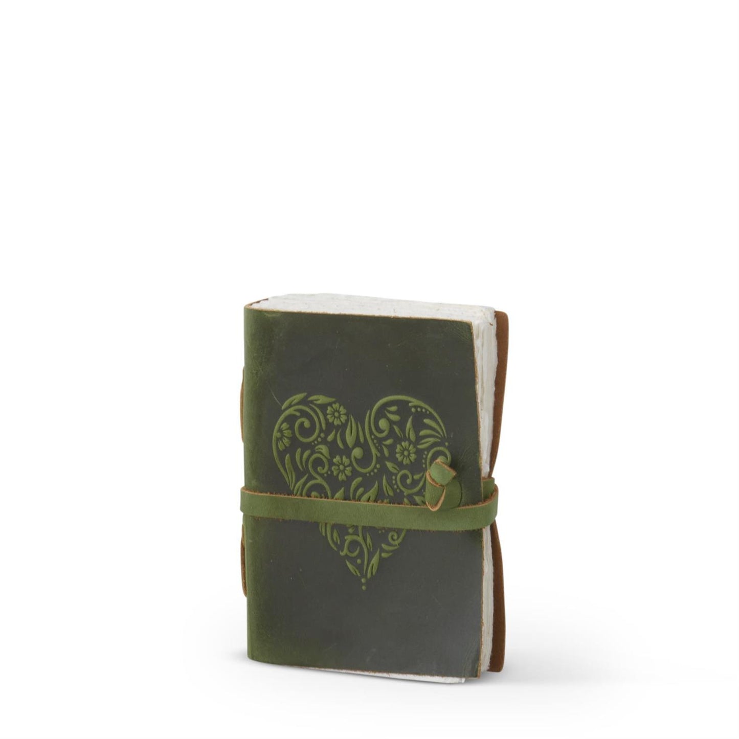 Floral Heart Leather Journals