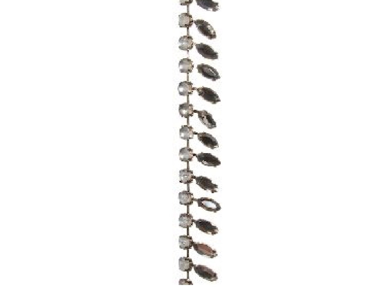 Jewel garland in smoked silver 5 ft