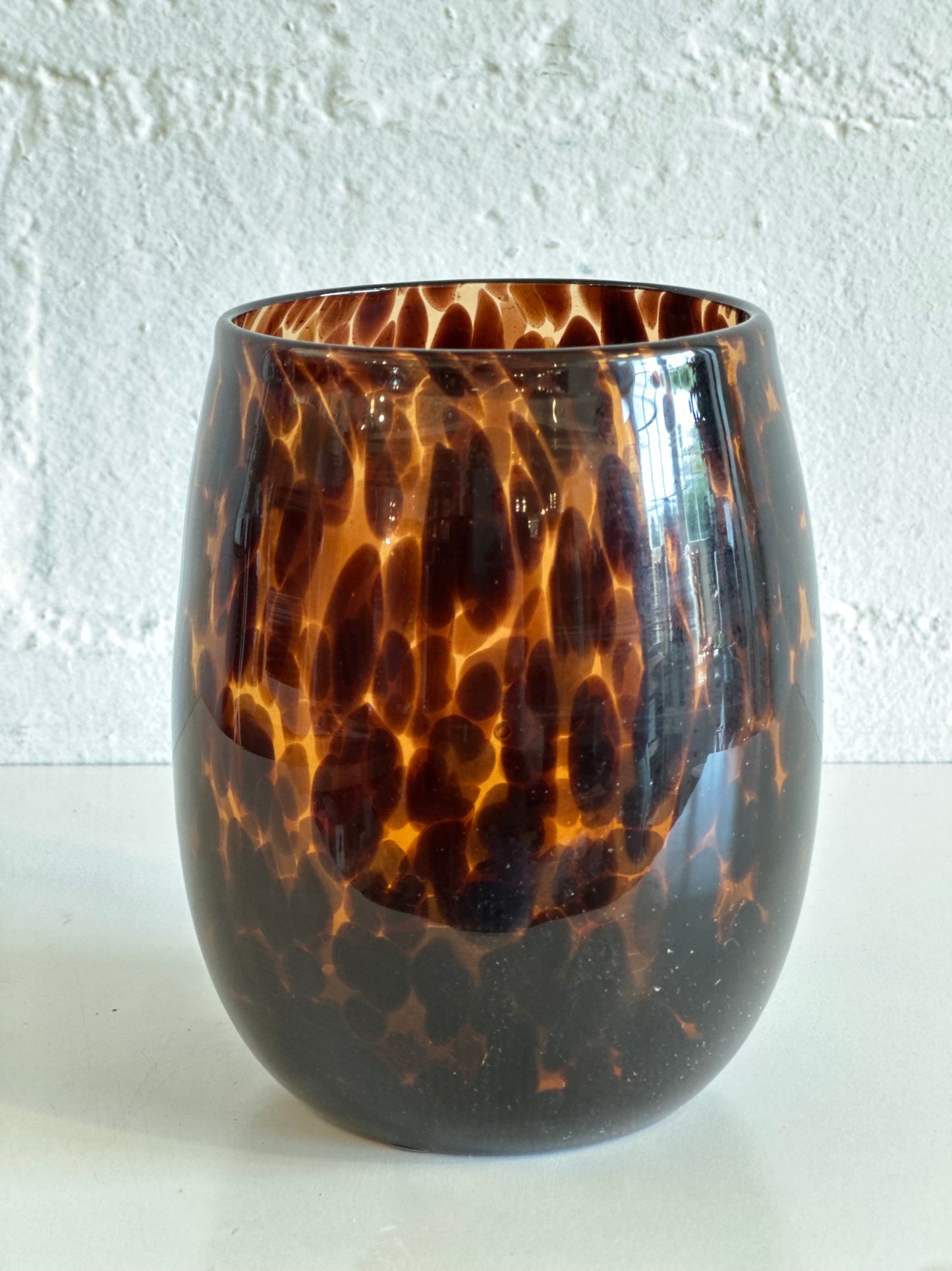 Tortoise Shell Wine Glass