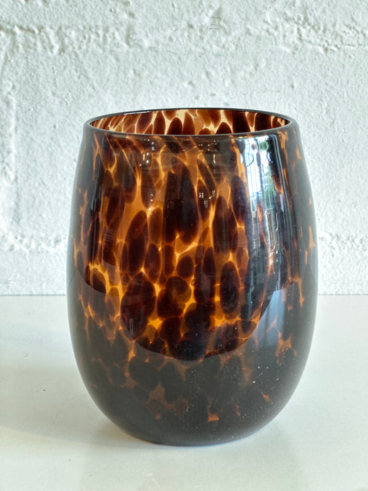 Tortoise Shell Wine Glass