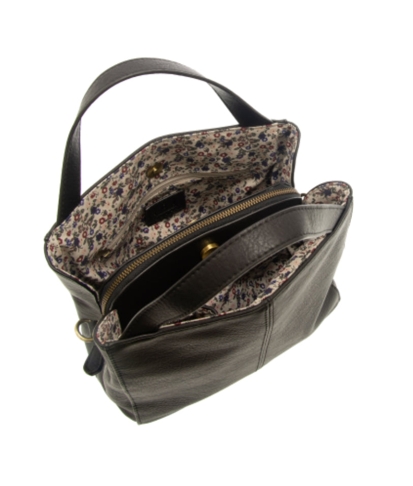 Black Brandi Convertible Crossbody Handbag