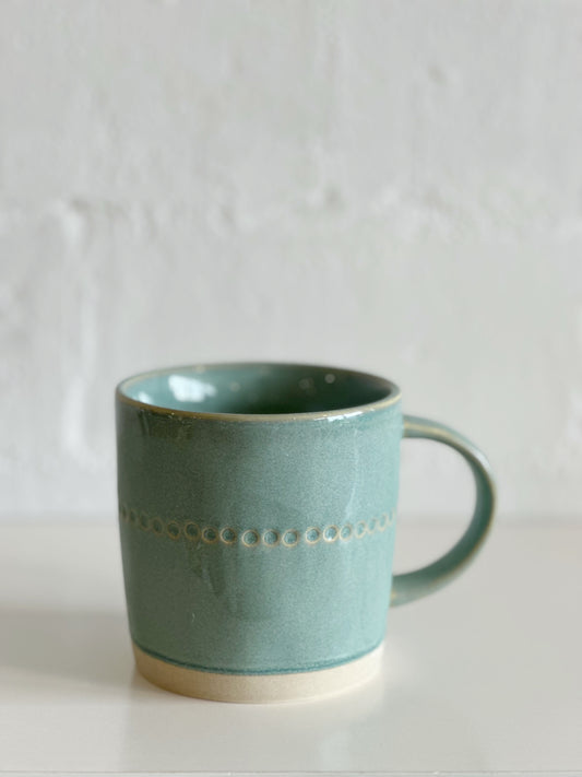 Aqua Green Stoneware Mug