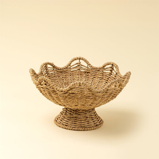Cleo scalloped fruit basket