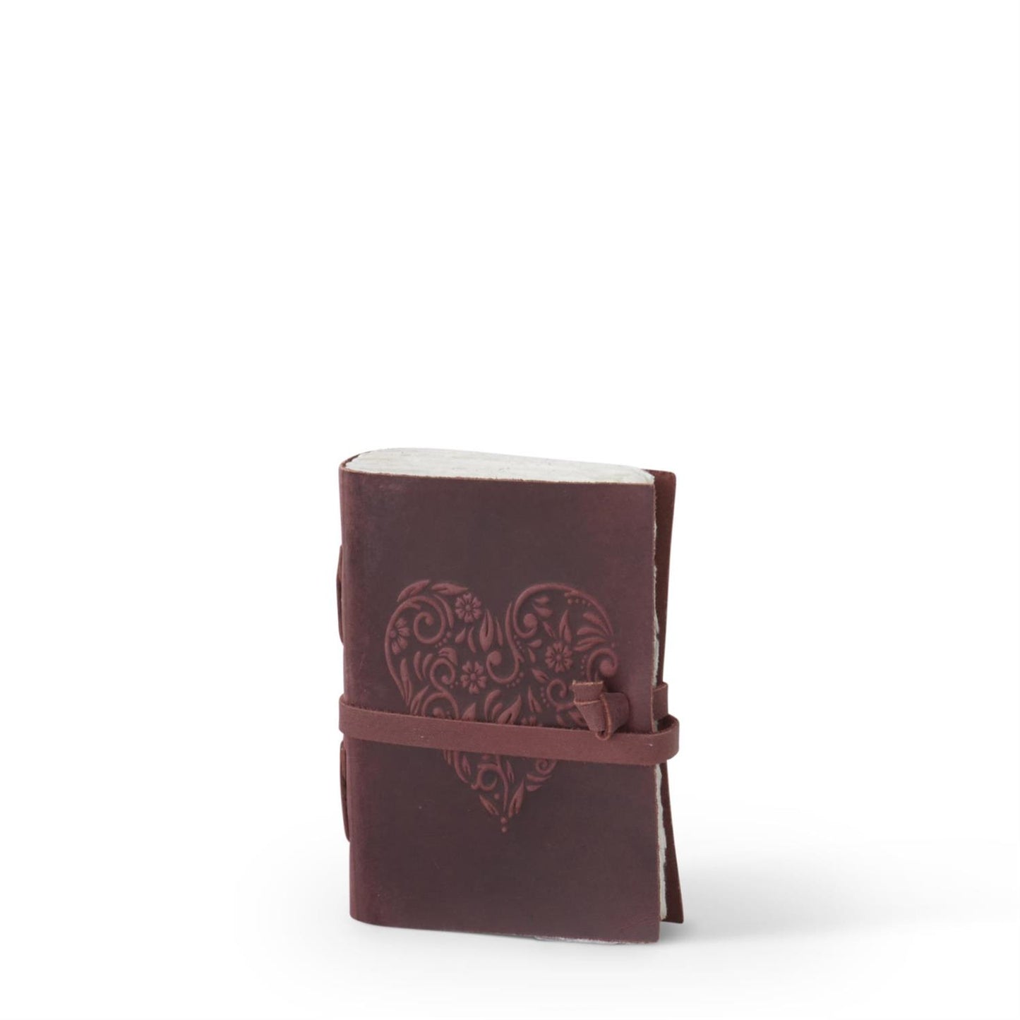 Floral Heart Leather Journals