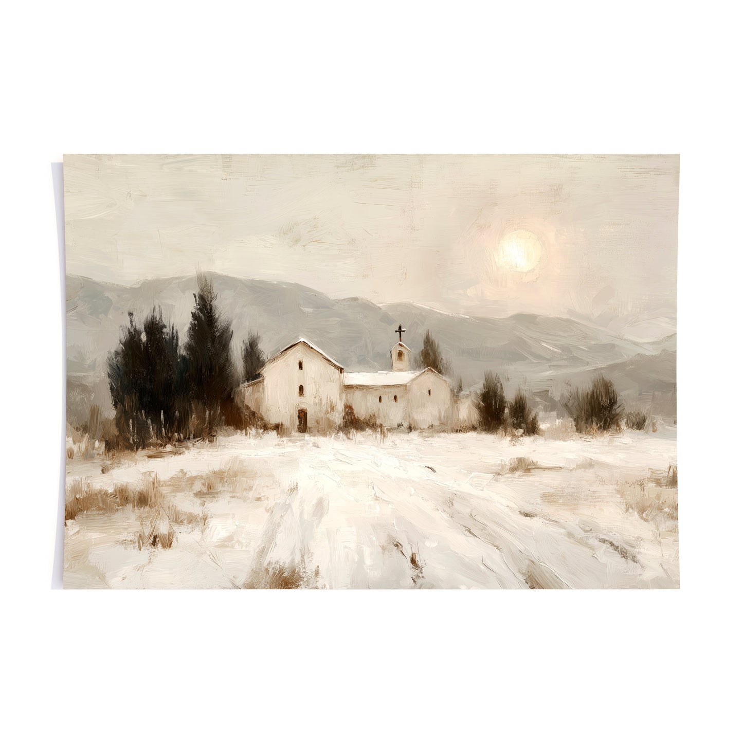 Winter Chapel - 11x14 print