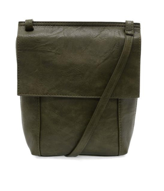 Dark Olive Jensy Front Flap Crossbody