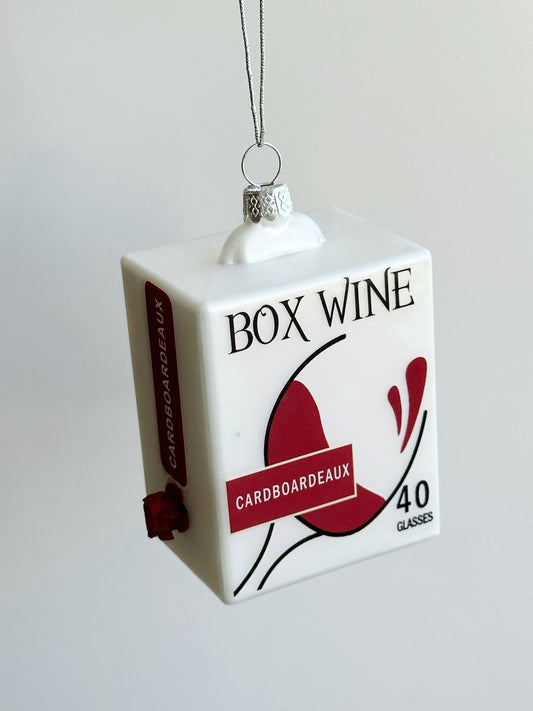 Boxed Wine Ornament