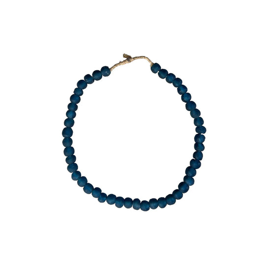 Recycled Glass Beads Blue Small