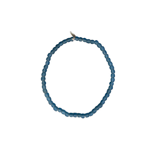 Recycled Glass Beads X-Small Blue