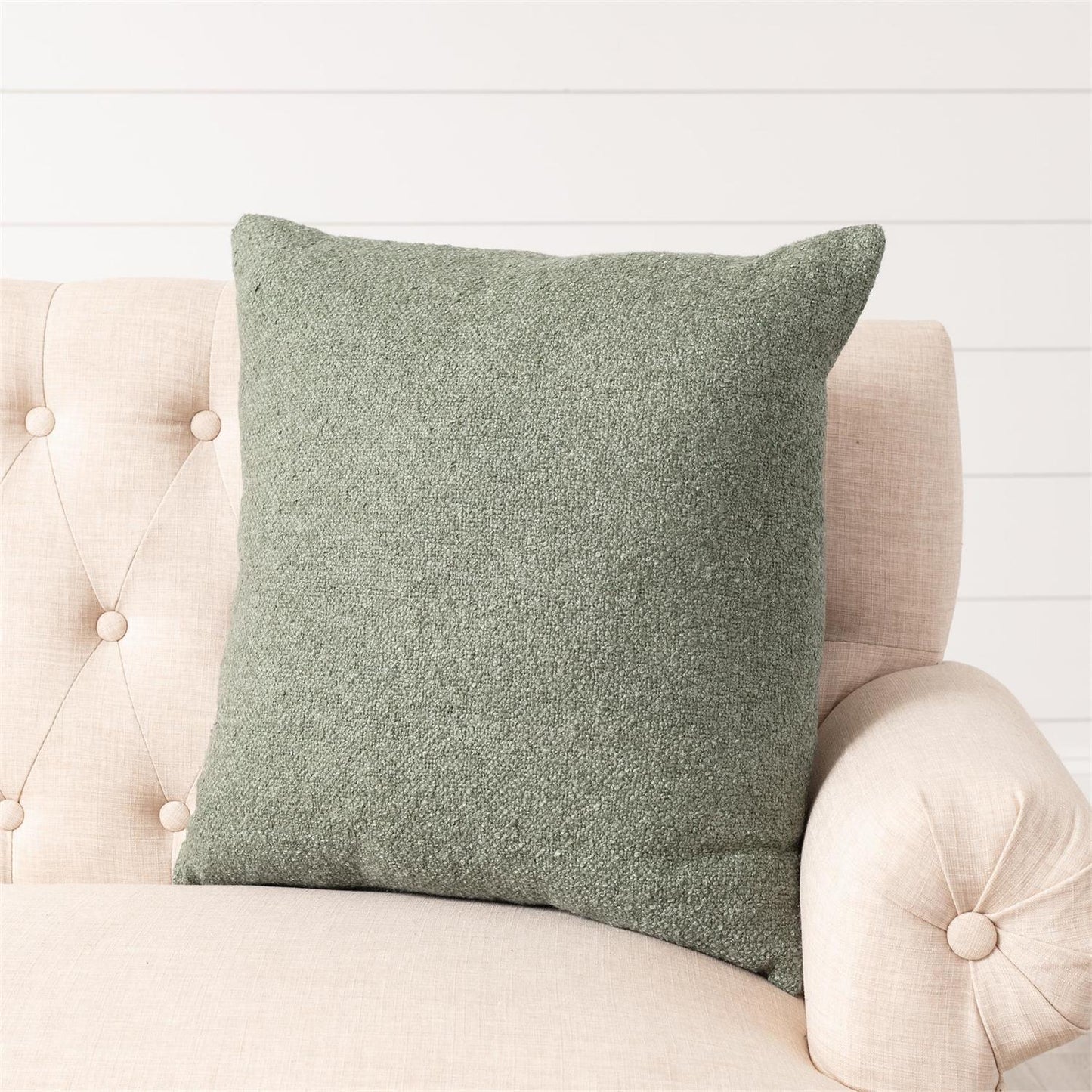 PILLOW - BOUCLE, OLIVE