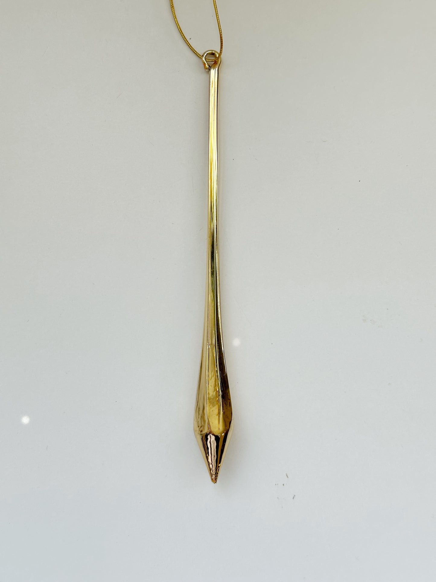 Gold Glass Icicle Ornament