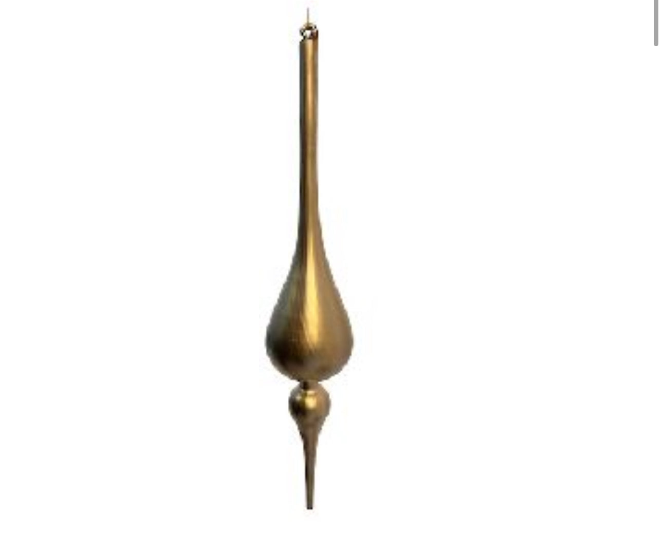 Gold Drop Lined Ornament