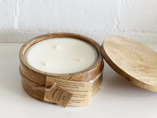 Grapefruit Pine Himalayan Mountain Barrel Candle