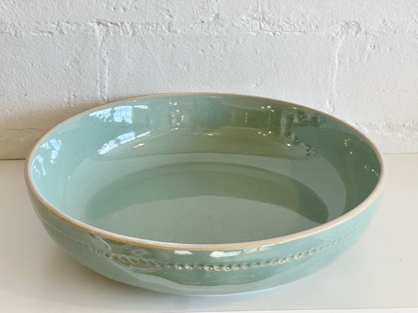 Aqua Green Stoneware Bowl