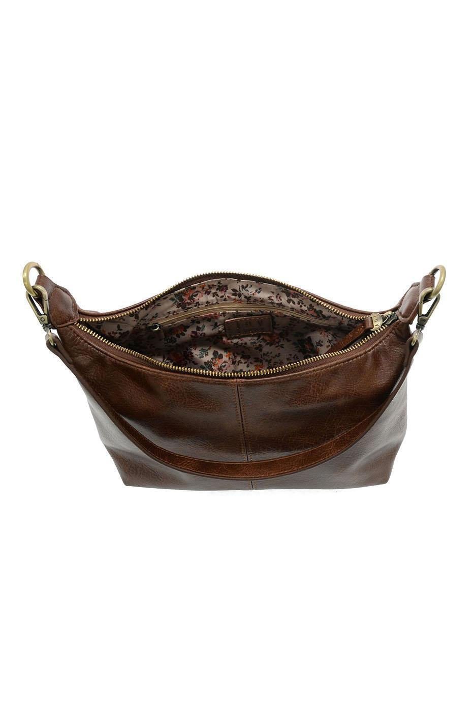 Danna Top Zip Crossbody - Hickory