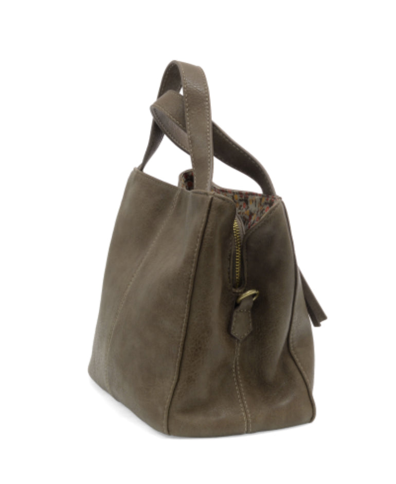 Taupe Brandi Convertible Crossbody Handbag