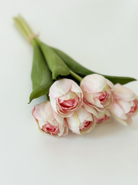 Real-Touch Tulip Bundle - Light Pink