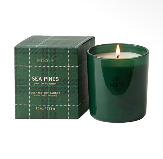 MERSEA - Plaid Boxed Candle - Sea Pines Scent