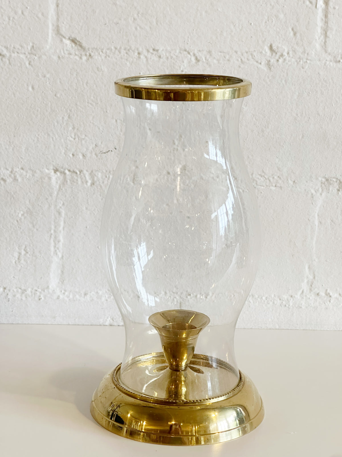 Hurricane Candle Stand with Glass ￼