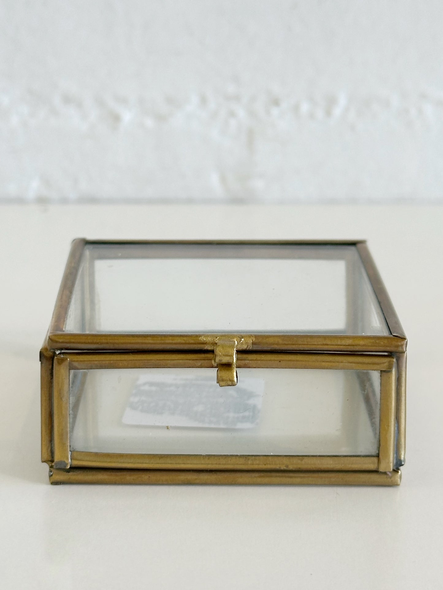 Small Brass Glass Box