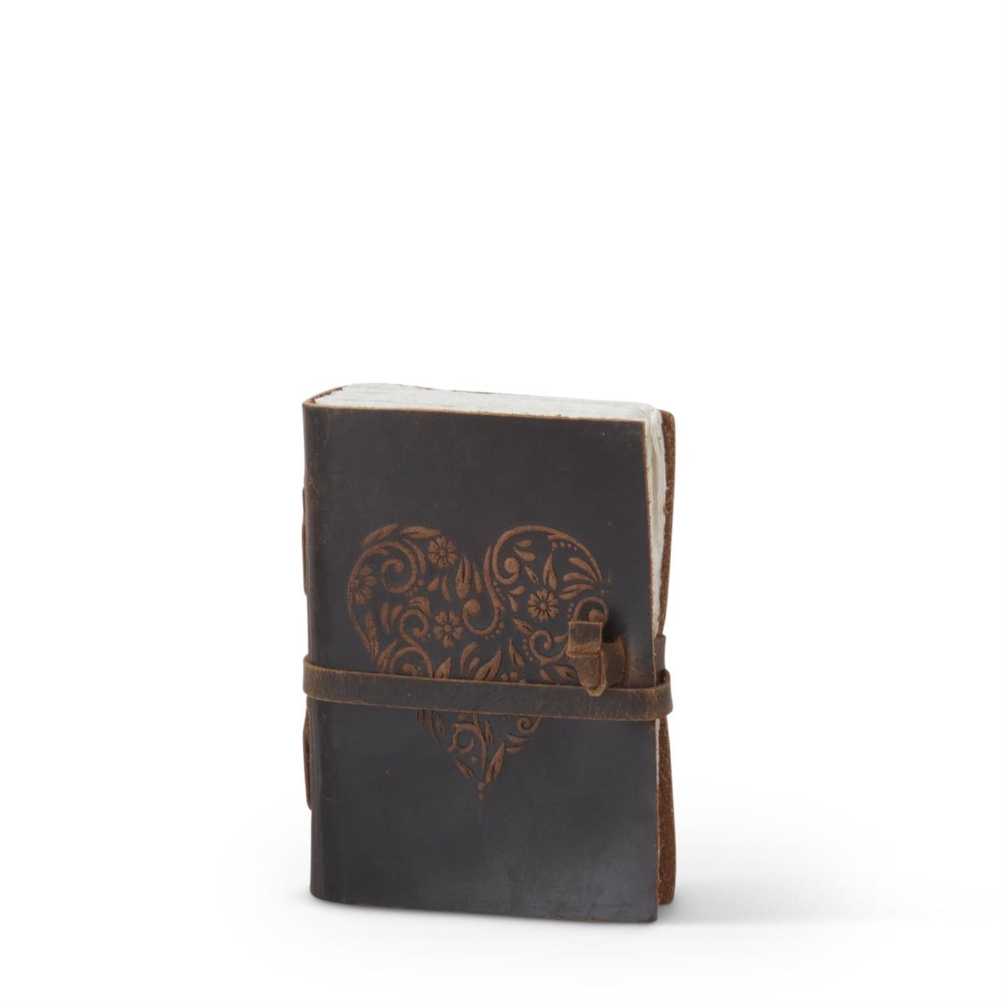 Floral Heart Leather Journals