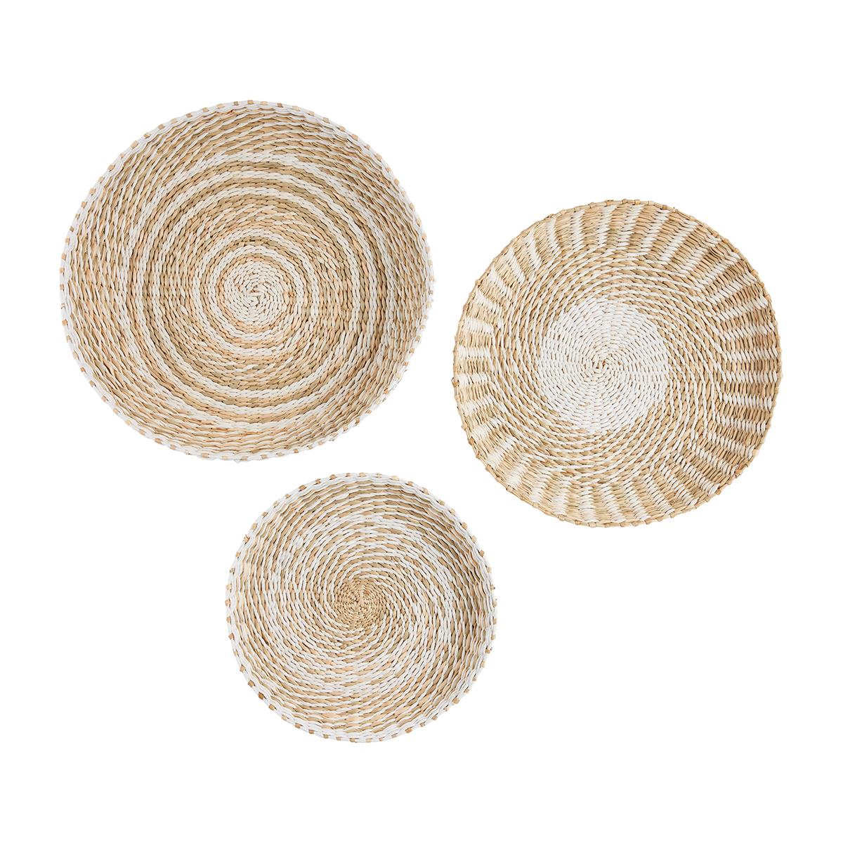 Neutral Wall Basket Set