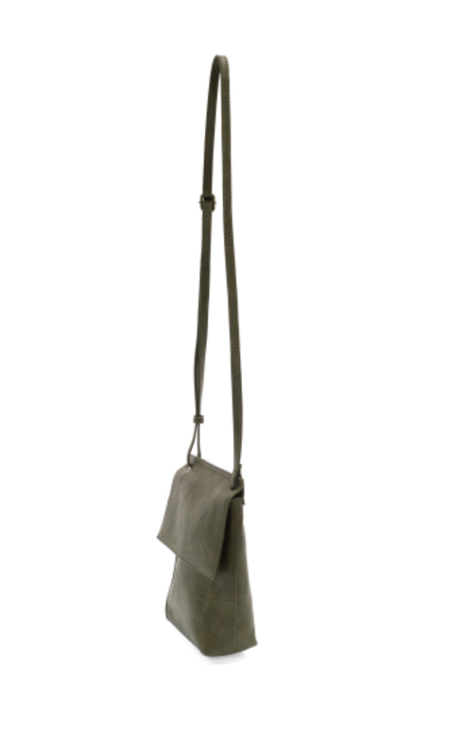 Dark Olive Jensy Front Flap Crossbody
