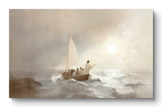 Jesus Calms The Storm - print: Print (unframed) /10x8